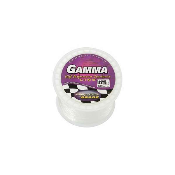 Gamma Polyflex Copolymer Fishing Line Bulk Spool Clear 17lb 3000yd