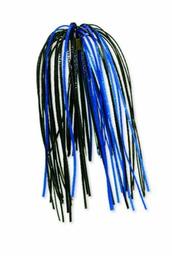 Strike King Diamond Dust and Hot Solid Skirts 3-Pack Black/Blue - Frsh Water Wire Baits