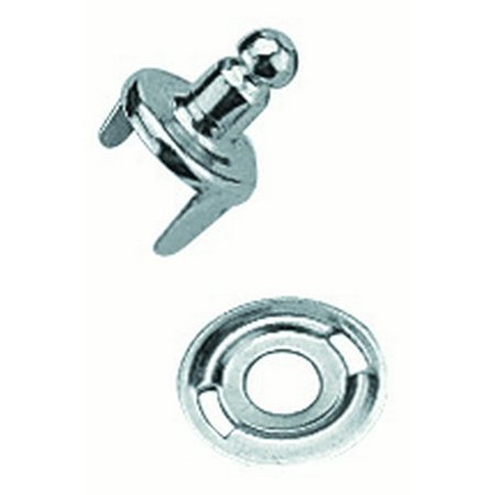Sea Dog Canvas Sockets And Socket Studs 2 Prong Clinch & Washer 4 Pair