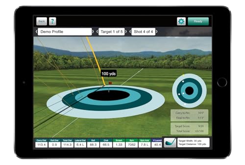 FlightScope Mevo+ Limited Edition Golf Launch Monitor and Simulator with Face Impact | 60 Swing Data Parameters 17 Ranges 12 E6 Connect Courses