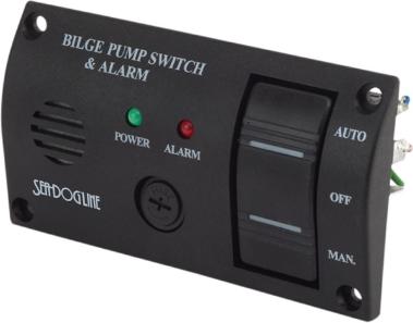 Sea Dog Bilge Water Alarm Panel With Pump Switch