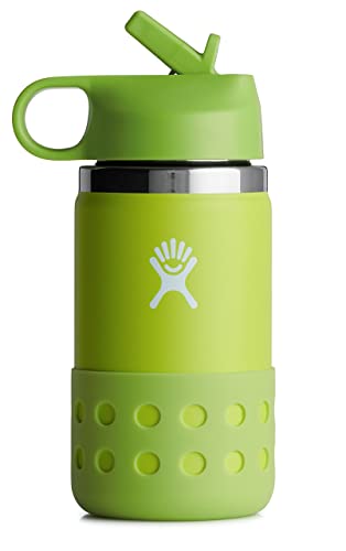 Hydro Flask Wide Mouth 2.0 Kids Bottle with Straw Lid - 12 Oz