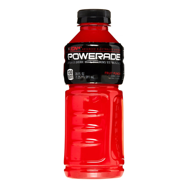 Powerade Fruit Punch Liquid Sports Drink 20 Oz. 24/Carton (00049000003710)