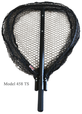 Ranger #9800TFB Knotless Flat Bottom Rubber Coated Net