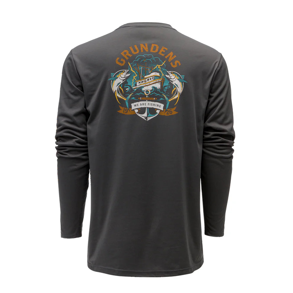 Grundens Tuna Tattoo LS Tech Tee Men's