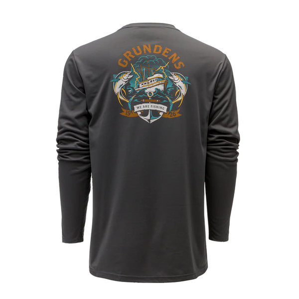 Grundens Tuna Tattoo LS Tech Tee Men's