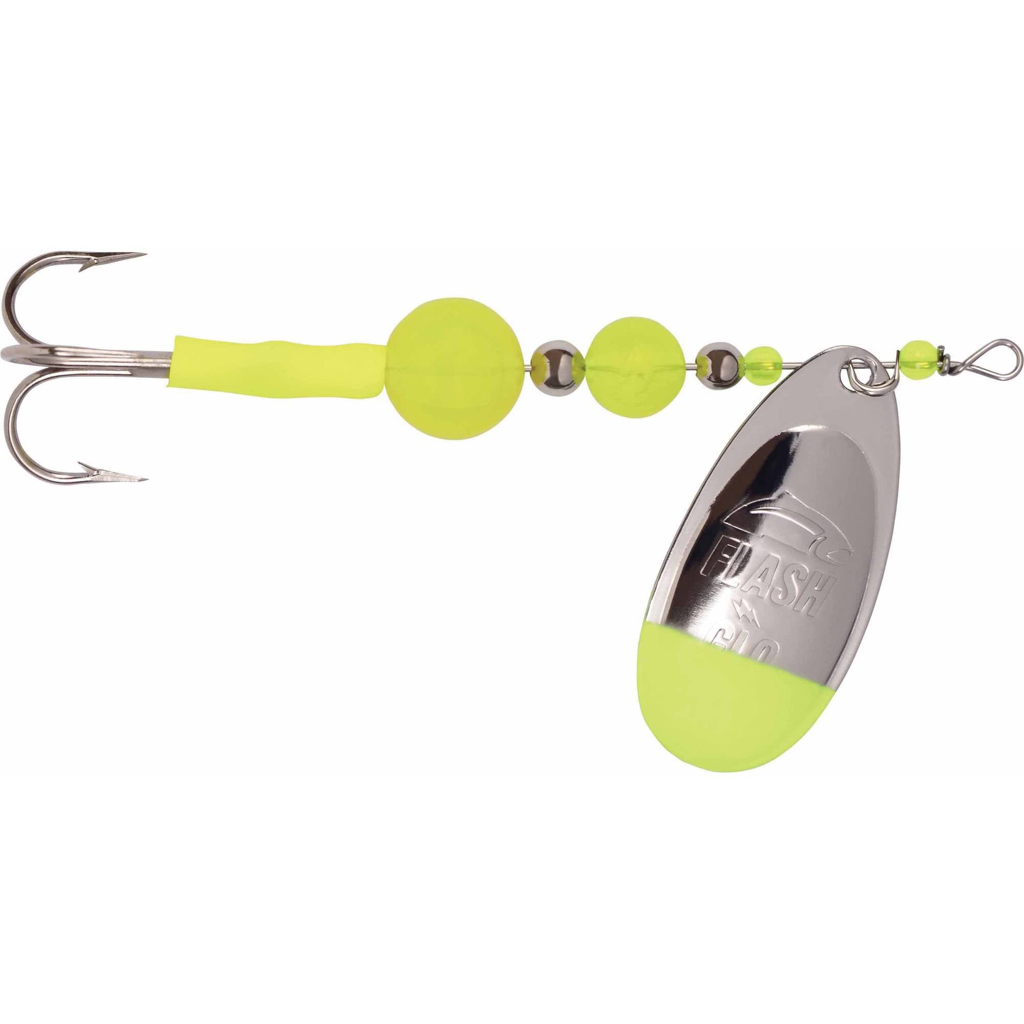 XXB Yakima Bait Flash Glo Casting Spinner 1/2 Oz Nickel Chartreuse