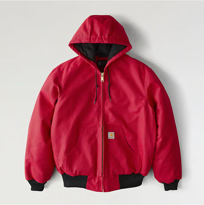 Carhartt Men's Loose Fit Firm Duck Insulated Flannel-Lined Active Jacket