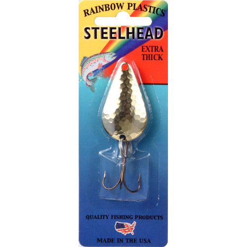 Rainbow Plastics Pot-O-Gold Steelhead Special Spoon Hammered Brass