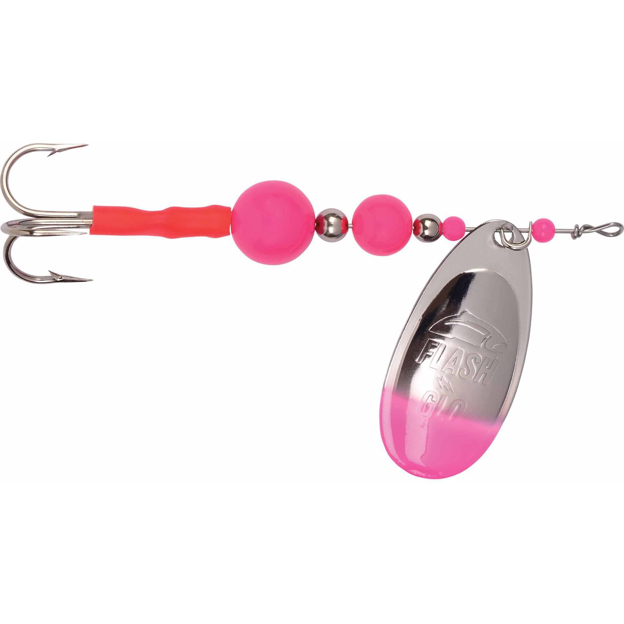 XXB Yakima Bait Flash Glo Casting Spinner 1/2 Oz Nickel Pink