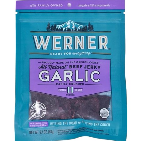 Werner All Natural Beef Jerky-Garlic
