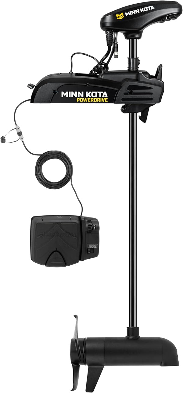 Minn Kota 1358470 PowerDrive 70 lb. Thrust 60" Shaft Dual Spectrum Chirp Sonar Foot Pedal
