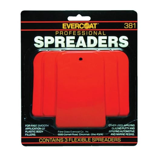 Fiberglass Evercoat Resin Spreader Kit, 3 Pack