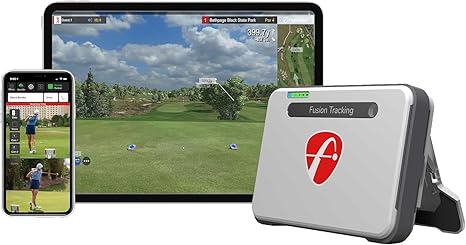 FlightScope Mevo+ GPS Launch Monitor and Golf Simulator | 20+ Swing Data Parameters with Multicam 12 E6 Courses 17 Practice Ranges and Games - for Indoor & Outdoor Use | Works with iOS and PC