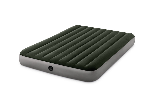 Intex Dura-Beam Standard Prestige Air Mattress 10" Queen w/ Hand-Held Battery Pump