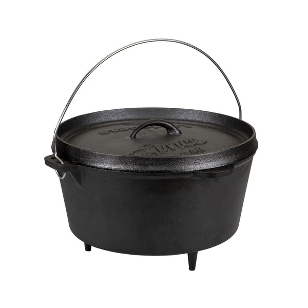 Stansport Pre-Seasoned Cast Iron Dutch Oven with Legs