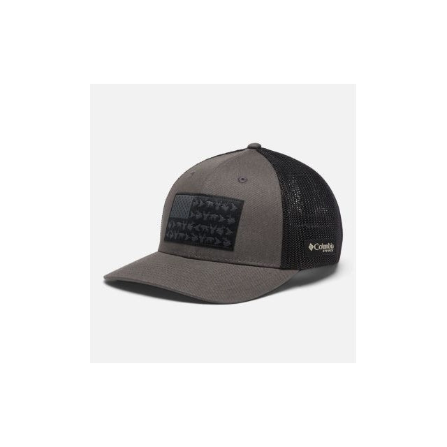 Columbia PHG Game Flag Mesh Ball Cap - Low