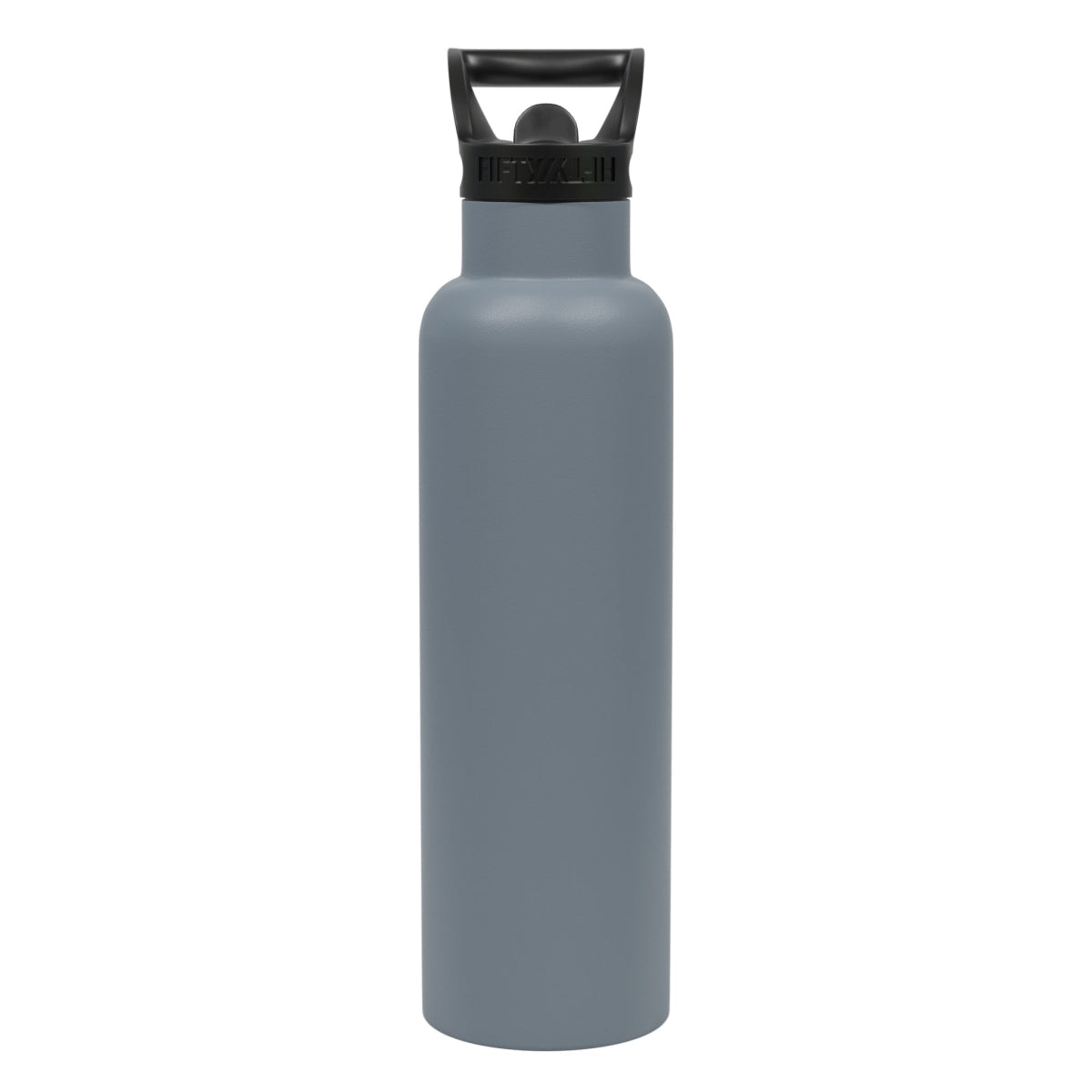 Fifty-Fifty 592235 21 Oz Vacuum Insulation Water Bottle with Straw Cap Gray