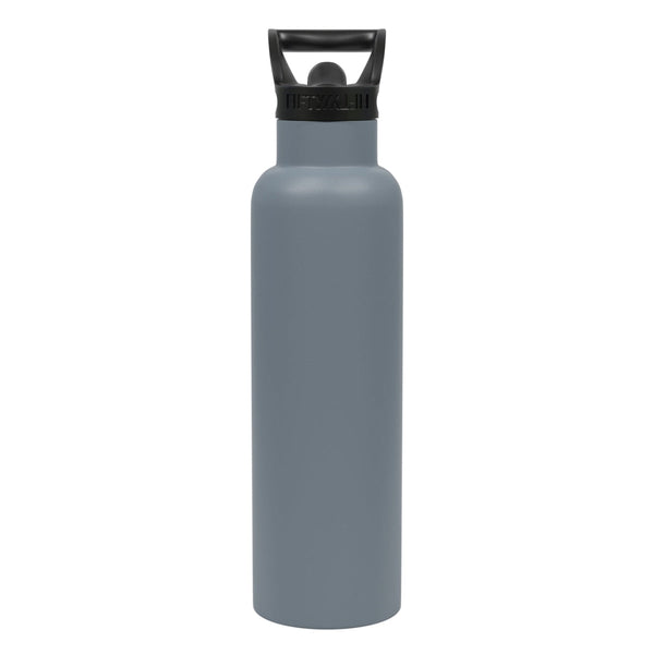 Fifty-Fifty 592235 21 Oz Vacuum Insulation Water Bottle with Straw Cap Gray