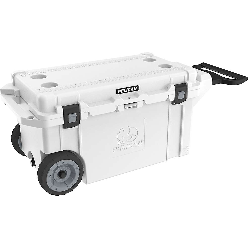 Pelican 80QT Elite Cooler Wheeled White
