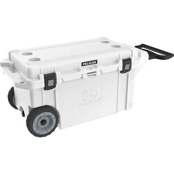 Pelican 80QT Elite Cooler Wheeled White