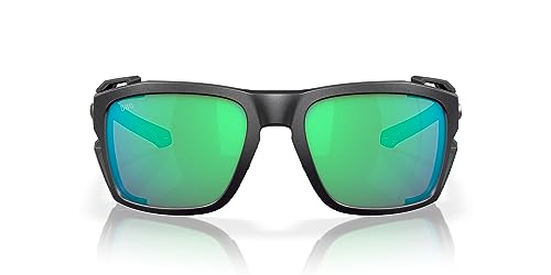 Men's Costa Del Mar King Tide 8 Polarized Sunglasses Black/Green Mirror
