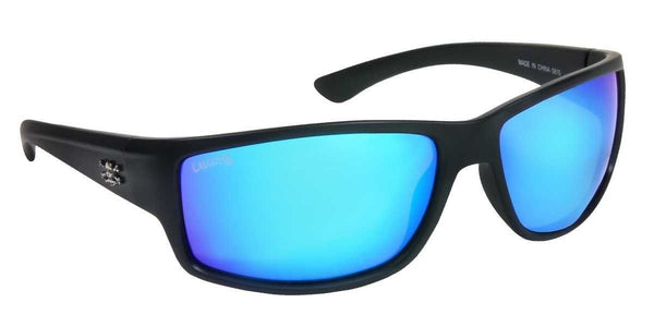 Rip Sunglasses Matte Black Frame Blue Mirror Lens 62Mm Lens
