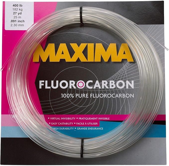 Maxima Fluorocarbon Leader Coil 27 Yards 100 Pound
