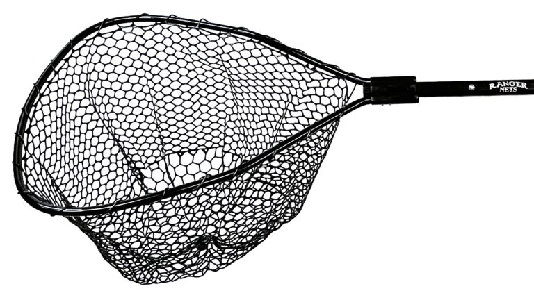 Ranger #9800TFB Knotless Flat Bottom Rubber Coated Net