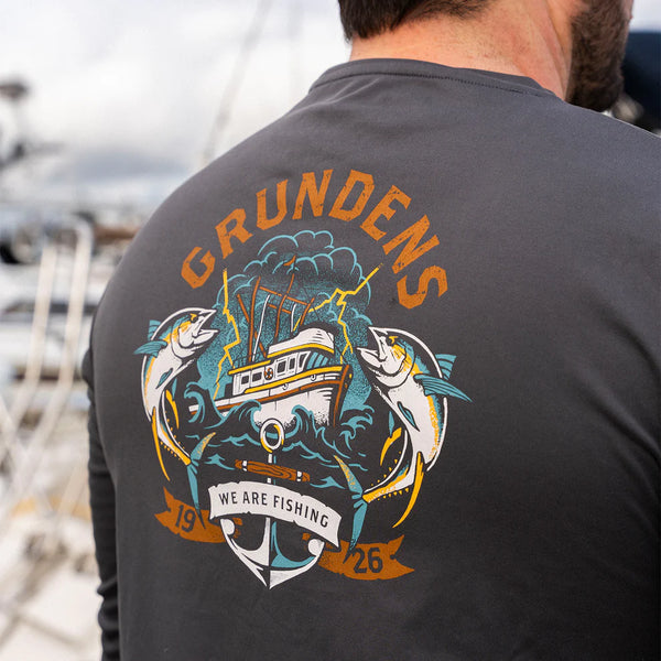 Grundens Tuna Tattoo LS Tech Tee Men's