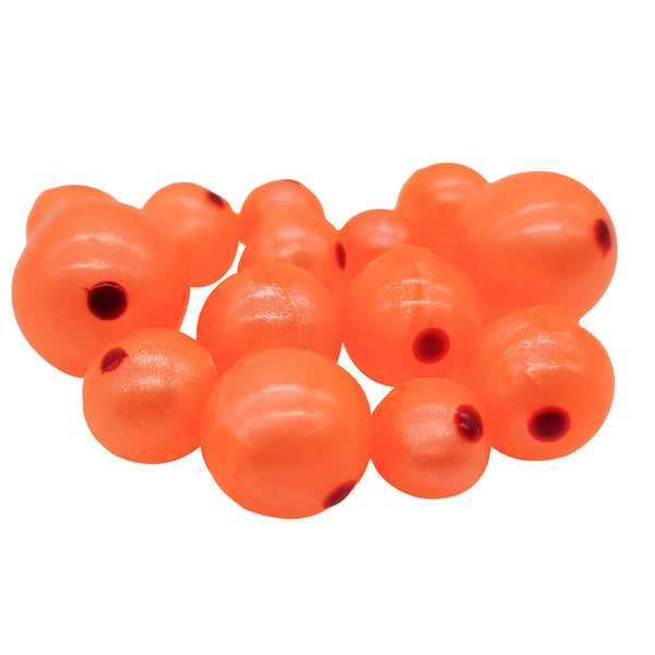 BnR Tackle Soft Beads 18mm Creamsicle Stinkeye Neutral Buoyancy 8/pack