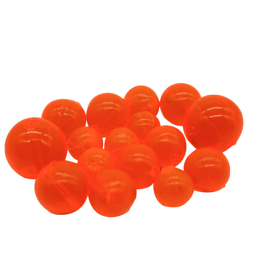 BnR Tackle Soft Beads 18mm Natural Neutral Buoyancy 8/pack
