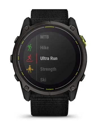 Garmin Enduro 3 – 51 mm Crbn Gry DLC Ti w/Blk Sport Loop Band