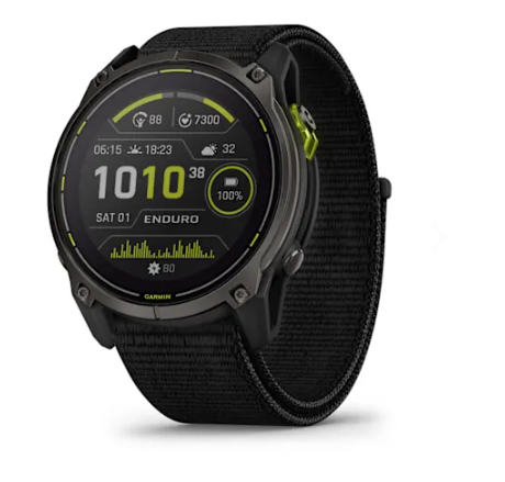 Garmin Enduro 3 – 51 mm Crbn Gry DLC Ti w/Blk Sport Loop Band