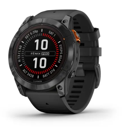 Garmin fenix 7X Pro Solar Glass Slate Gray w/Black Band