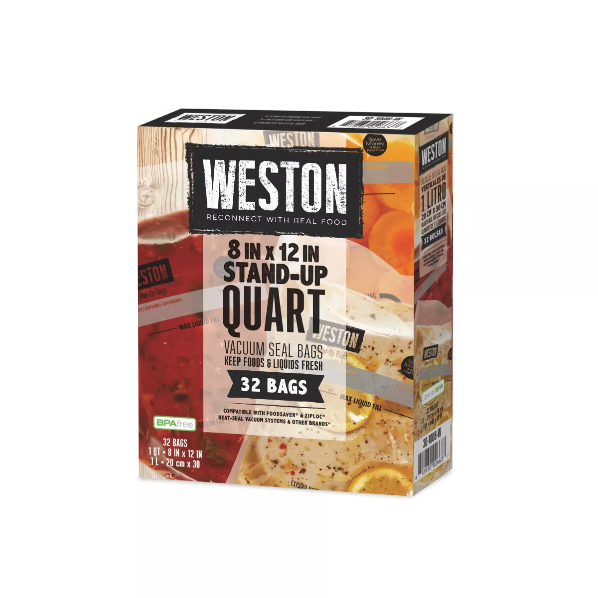 Weston Vac Sealer Bags Easy Fill 8