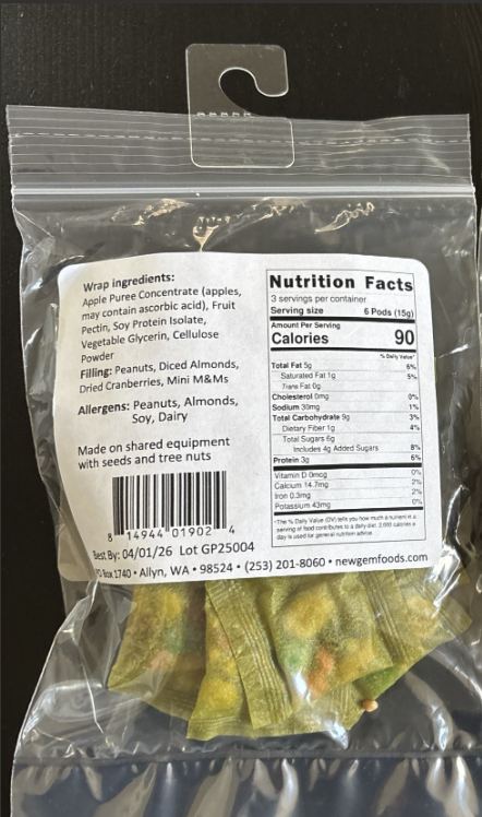 NewGem Snack Pods Green Apple