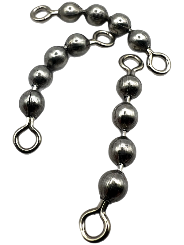 XXB Hawken Fishing Stainless 4 Bead Chain Swivel