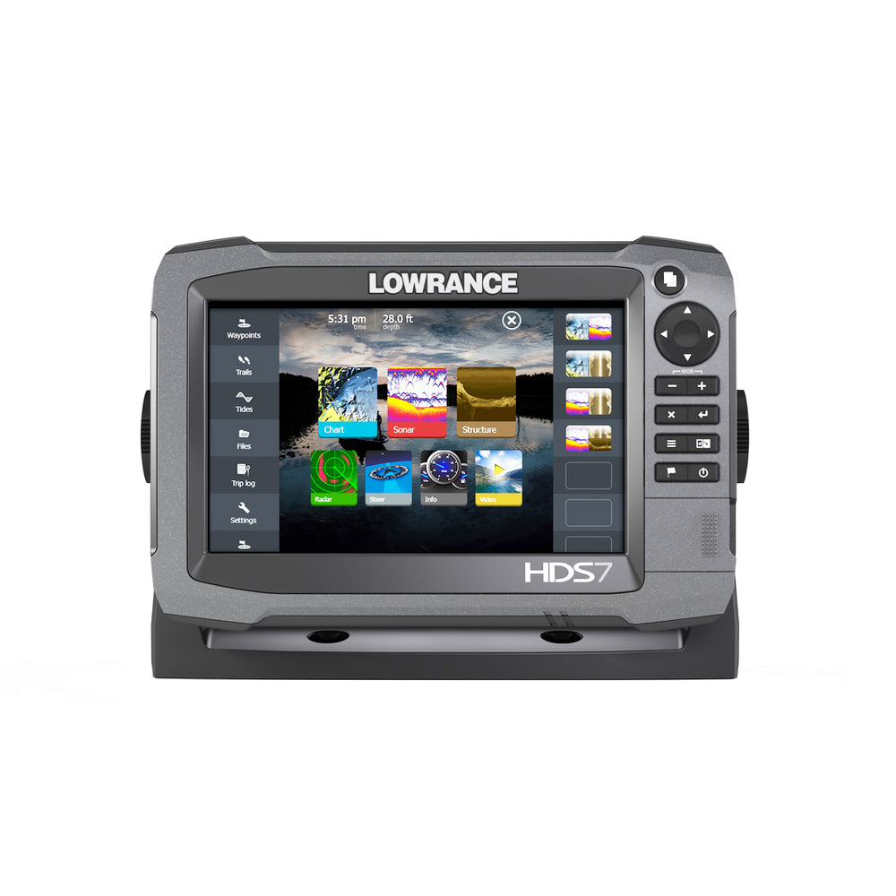Lowrance HDS-7 GEN3 50/200 Touchscreen Fishfinder & Chartplotter Insight US Maps & Lo/Mid Deep Water Tansducer