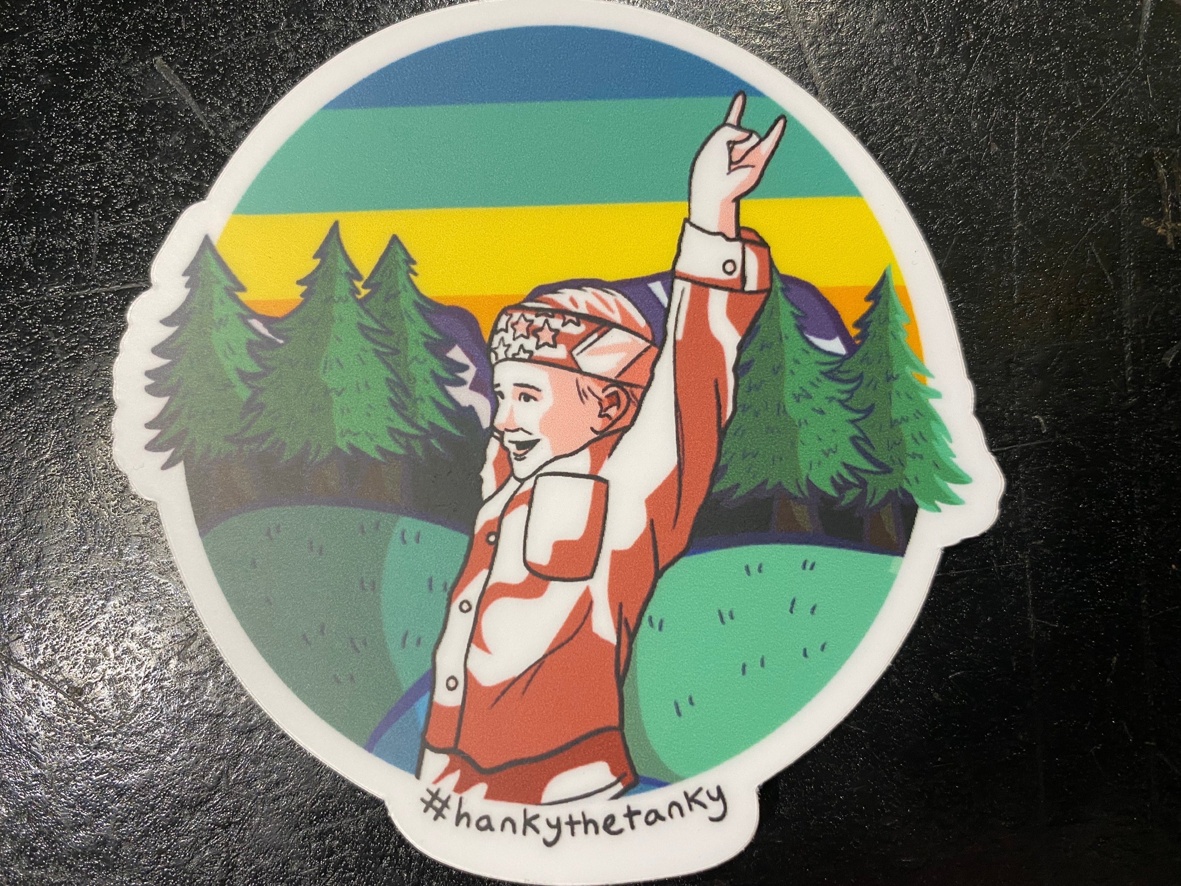 Hanky the Tanky stickers