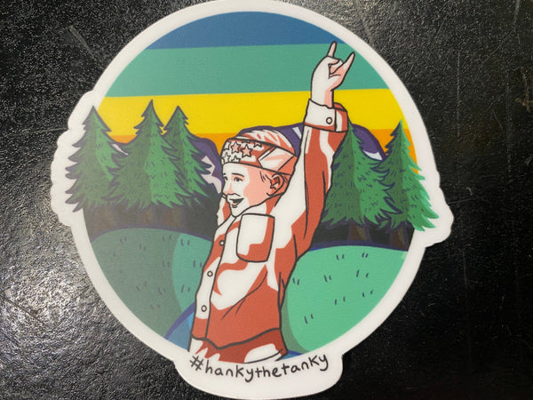 Hanky the Tanky stickers