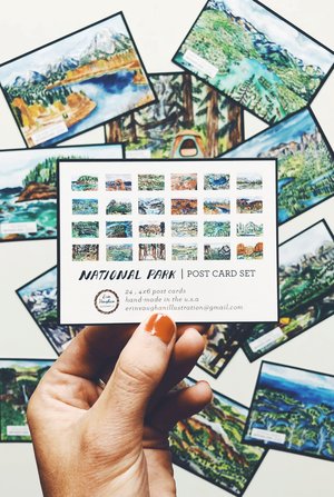 Erin Vaughan National Parks Post Card