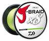 Daiwa J-Braid Line Braid 20Chartreuse Bulk