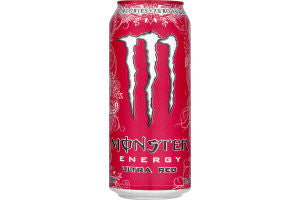 Monster Energy Ultra Red Zero Sugar Energy Drink 16 Oz