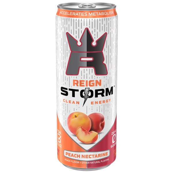 Reign Storm Energy 12 oz Peach Nectarine