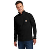 Force Relaxed Fit Midweight Long-Sleeve Quarter-Zip Mock-Neck T-Shirt