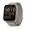Garmin Venu X1 Soft Gold with Titanium Caseback and French Gray Nylon Band