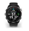 Garmin Descent Mk3i – 51 mm  Silver and Black PVD Titanium with Black/Pebble Gray Silicone Band