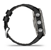 Garmin Descent Mk3i – 51 mm  Silver and Black PVD Titanium with Black/Pebble Gray Silicone Band
