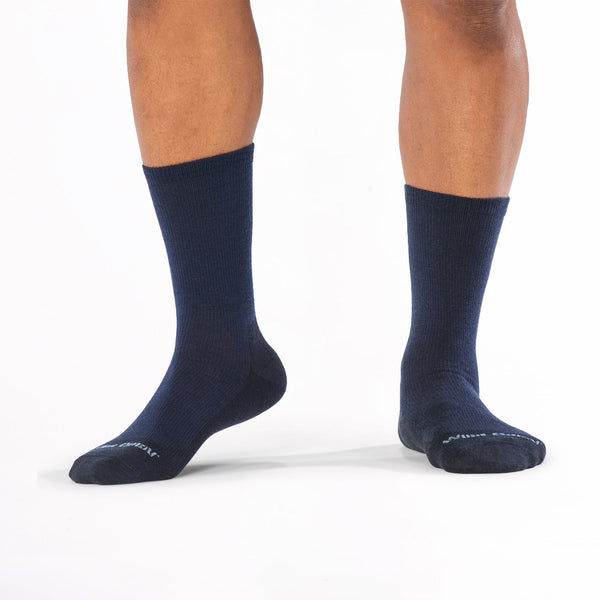 Wide Open Solid Lightweight Crew Socks Men's